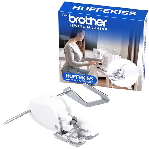 HUFFKISS Even Feed Walking Presser Foot with Quilt Guide for Low Shank | Compatible with Brother, Singer, and Janome machines